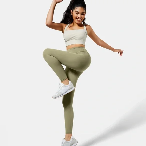 Brand New Fanka Beyond Nude Everyday Leggings. Moss Green. Size Large. - Picture 5 of 6